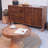 Zen-style wall-mounted sideboard