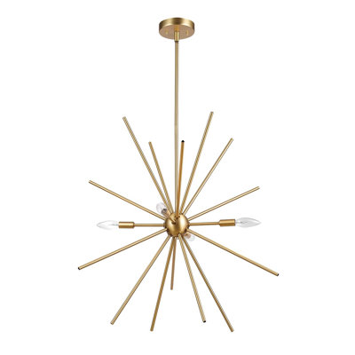 4 - Light Dimmable Sputnik Sphere Chandelier