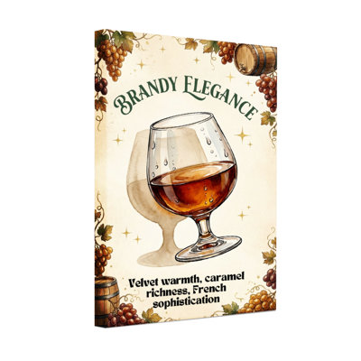 Étoiles de baril de raisin en verre Fashion Brandy Elegance