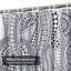 Rideau de douche imperméable motif tribal à motif de henné avec 12 crochets-1392764365