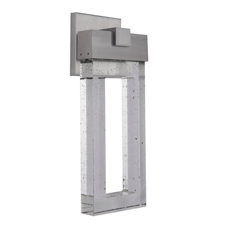 Karpeta LED Wall Light, Satin Aluminum, 17.63" H x 6.68" W x 4.38" D