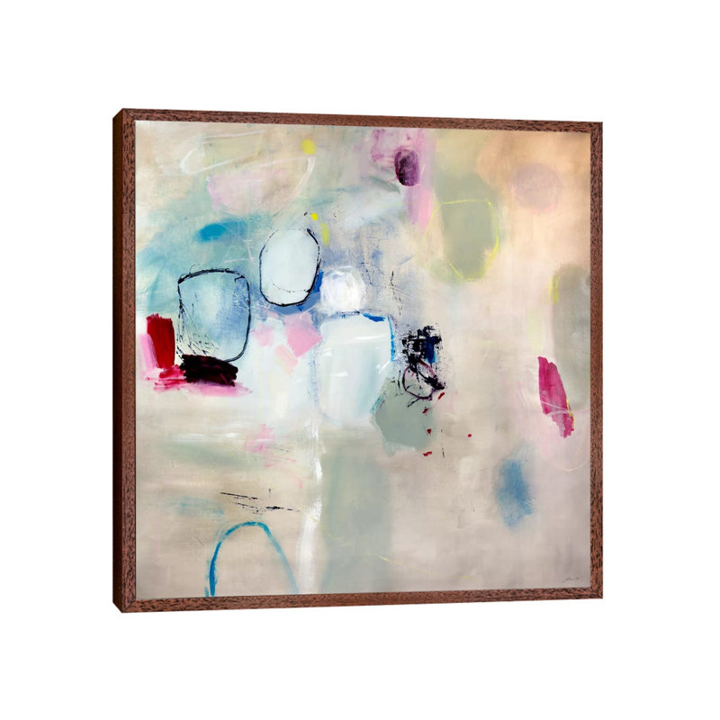 Dreaming Of Art by Julian Spencer - Painting on Canvas, 66.04 cm H x 66.04 cm W, Classic Brown Wood Framed Canvas