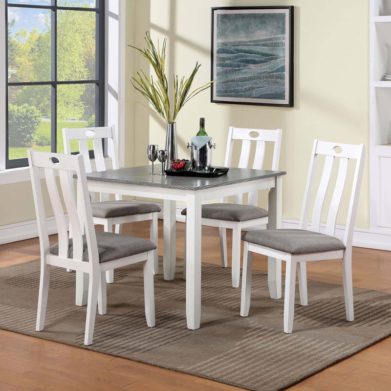 5Pc Dining Set Table 4X Chairs
