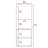 Wenge Rectangle 2-Shelf Medicine Cabinet-1841948912