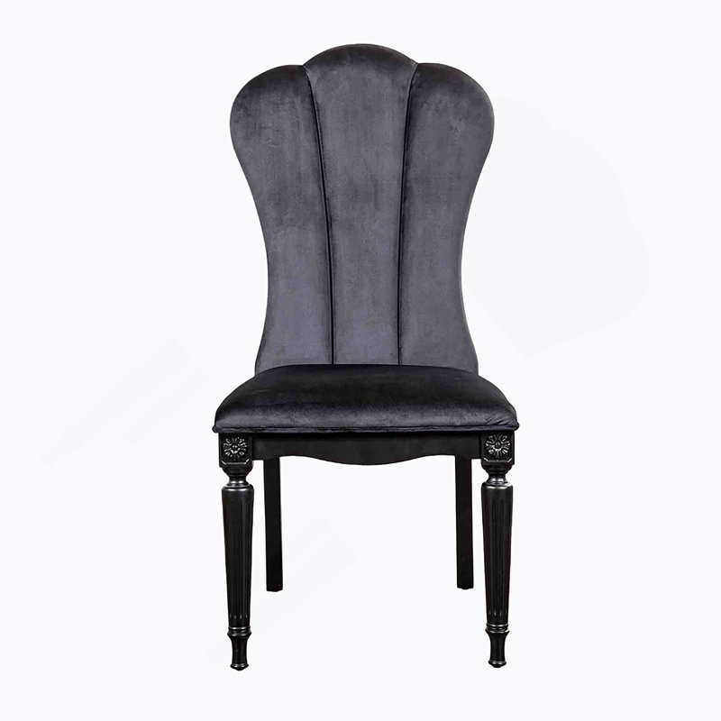 Chaise d'appoint 2Pc, Noir, Noir