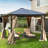 10 Ft. W x 10 Ft. D and 12 Ft. W x 10 Ft. D Patio Gazebo with Curtains-113571341