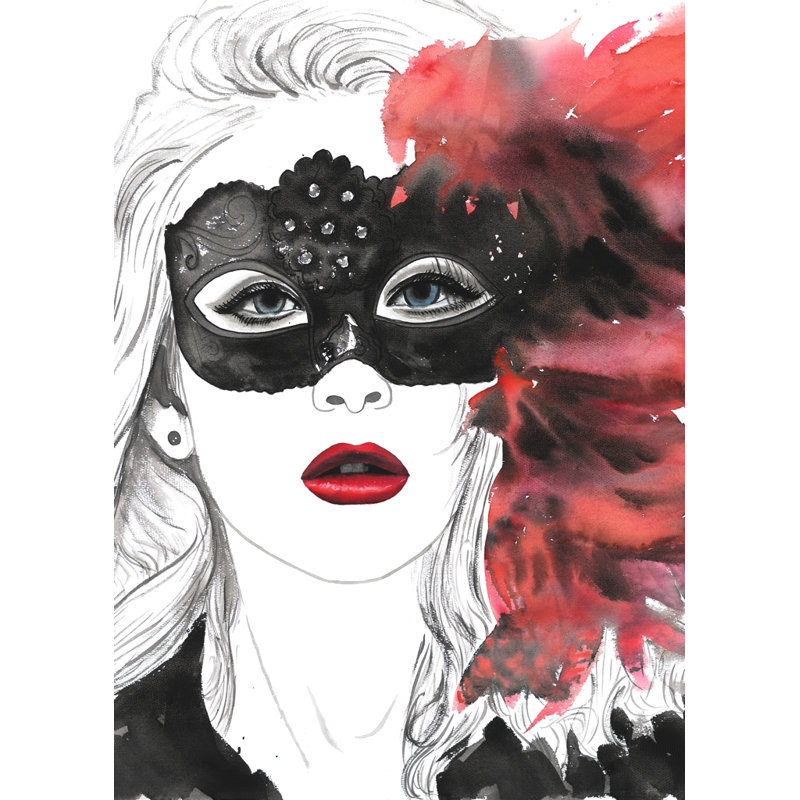 Boule masquée - Toile blanche de salon pour la décoration intérieure