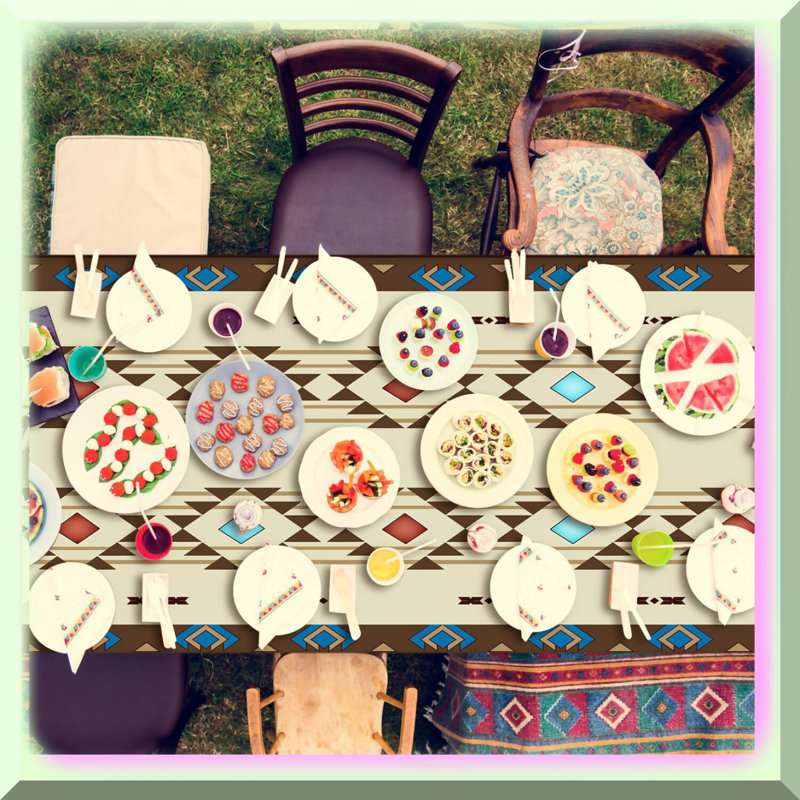 Rustic Party Bunting Banner 15PCS White