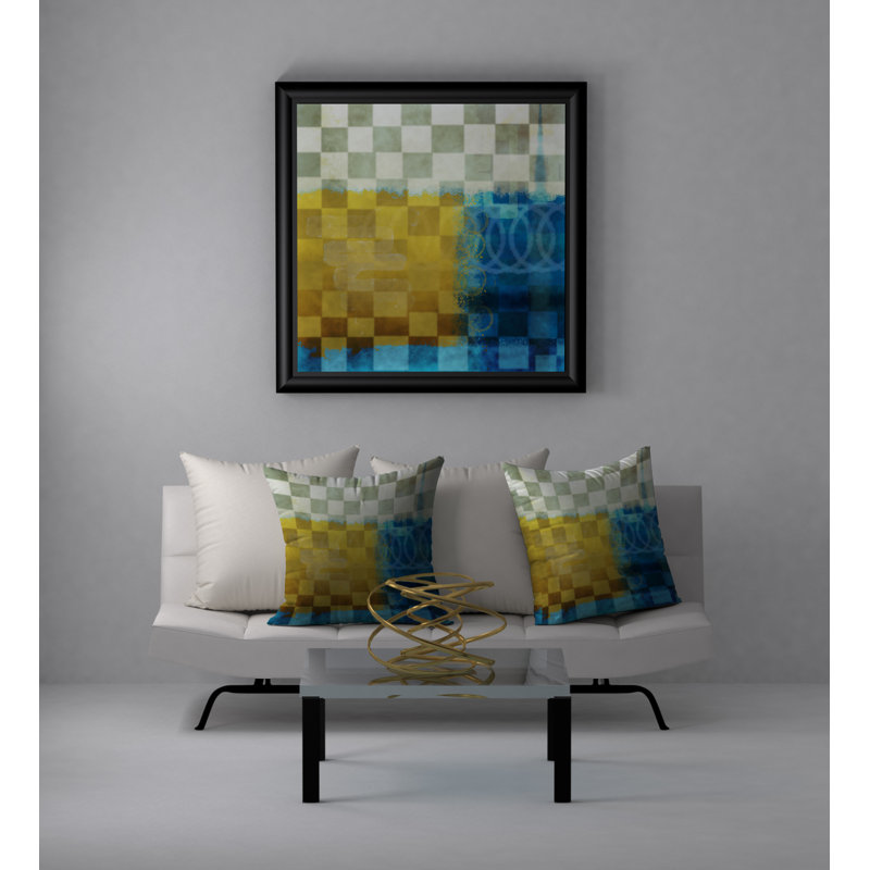 Housse de coussin carrée et insert Famous, 24" X 24"
