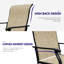 360 chaises pivotantes 360 de 2 - tissu, construction idéale pour le porche avant, revêtement pour la pelouse 2, pelouse idéale pour le jardin, cour arrière