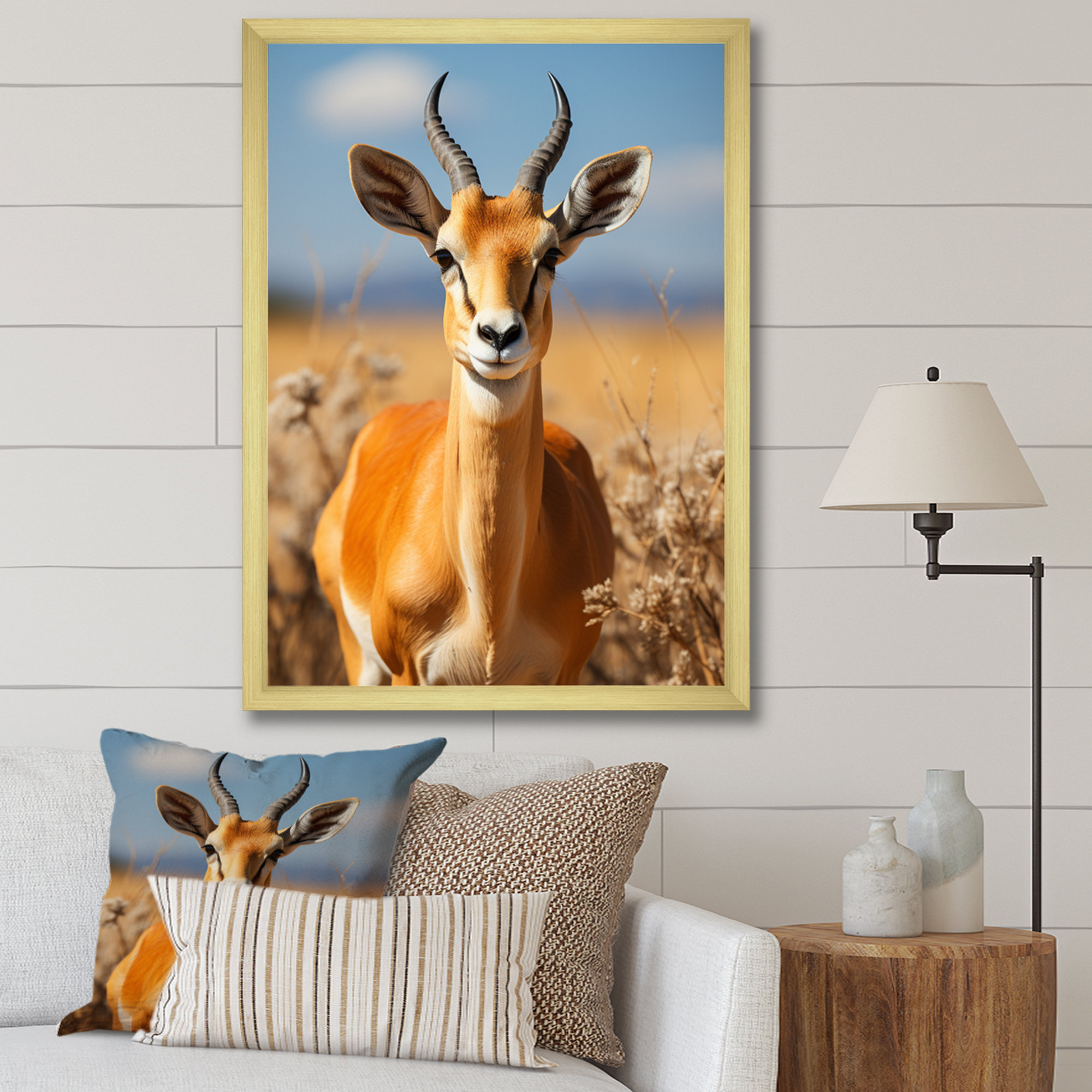 Millwood Pines Armonnie Graceful Antelope I Framed On Canvas Print | Wayfair