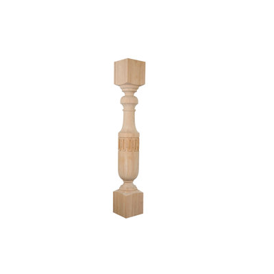 Poteau de cuisine de 34,5 po de hauteur avec roue de chariot (K006-RW-UNF)