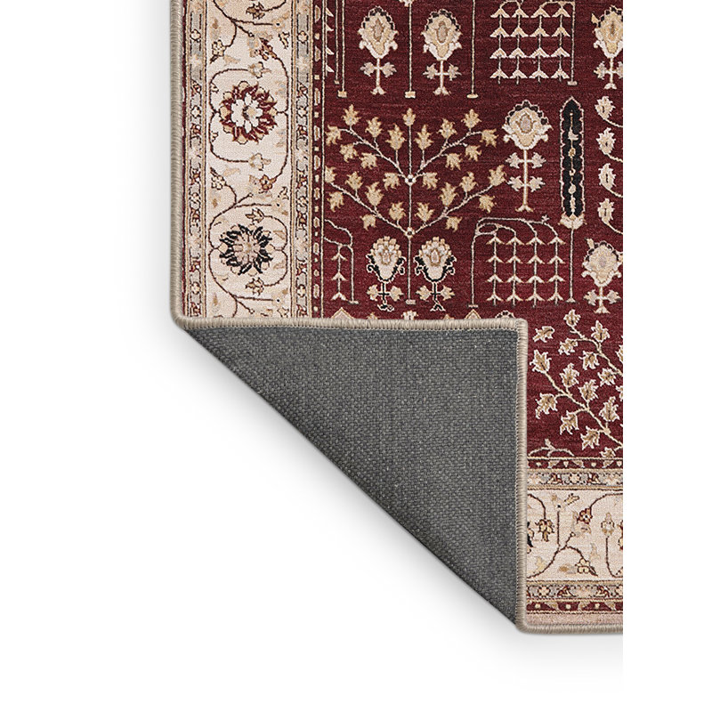 Tapis oriental beige / rouge Curson, Rectangle 4 pi x 6 pi