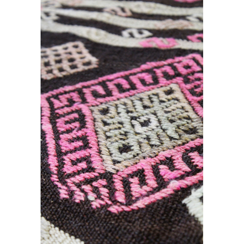 Tapis unique brun / cacao / rose / ivoire 6 pi 5 po x 10 pi 9 po Jijim