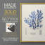 Algue bleue bleue - reproduction encadrée de qualité supérieure - prête à être accrochée - aucun clou requis - aucun clou requis-382715441-382715407