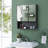 Majed 23.5'' W 27.5'' H Surface Framed Medicine Cabinet with Mirror and Shelves