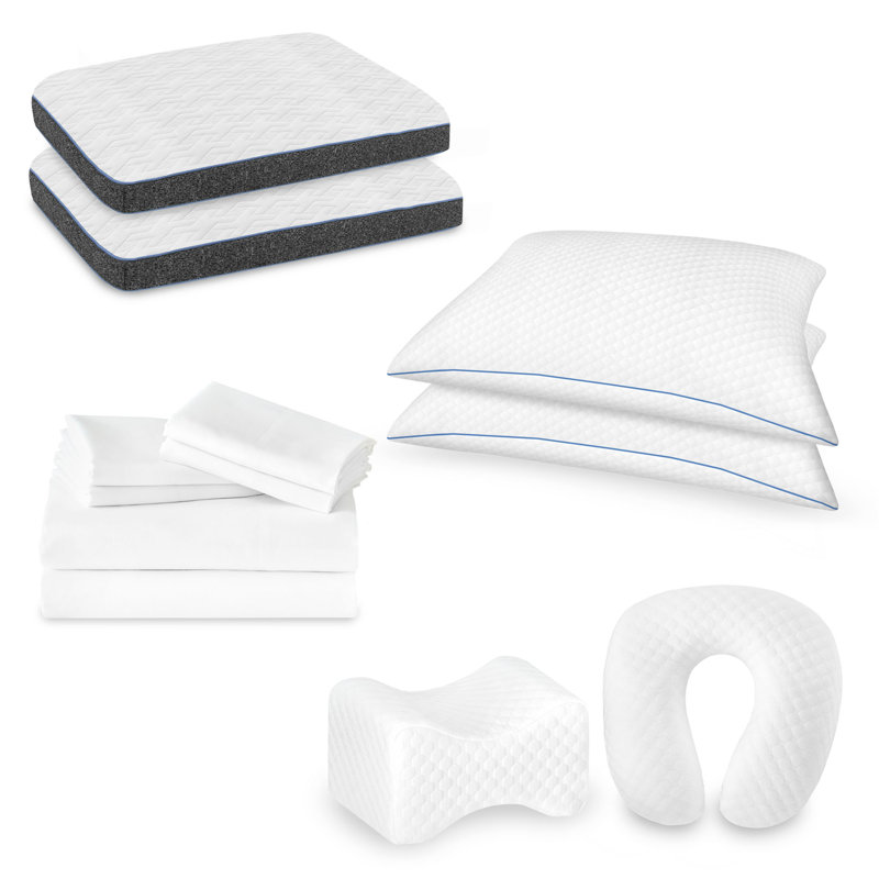 12-Piece Premium Comfort Bedding Pack, King Coverlet + 11 Additional Pieces