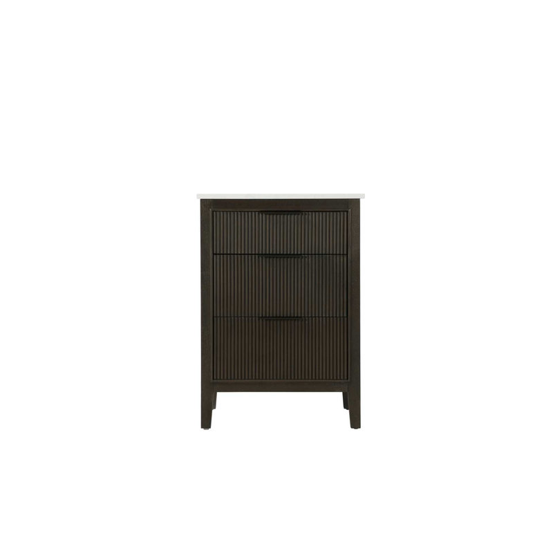 Meuble-lavabo simple 24 po en chêne chocolat, Chêne chocolat, 24"