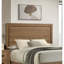 Tête de lit simple classique 1pc noyer / châtaignier brun mobilier de chambre en bois-129444161
