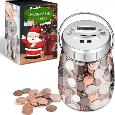 Piggy Bank Coin With LCD Counter For All US Coins