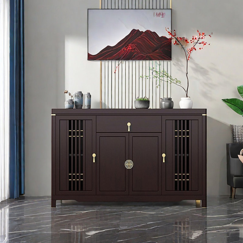 Nouveau buffet en bois massif de style chinois