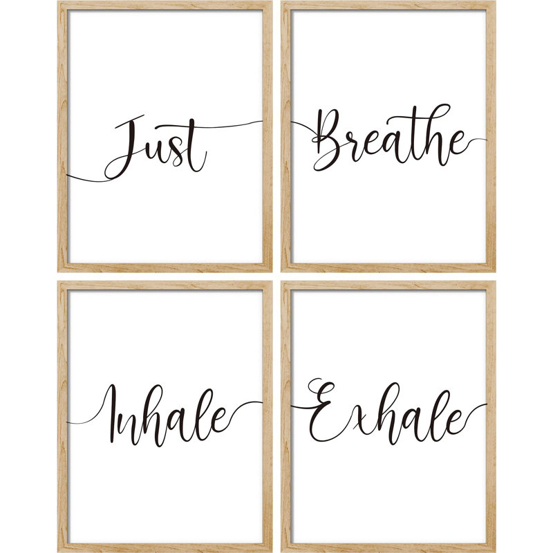 Just Breathe Inhale Exhale, Naturel, H 14 po x l 11 po