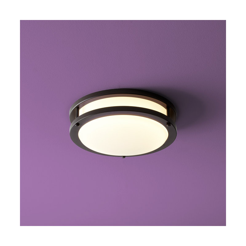 Oracle Acrylic Flush Mount, Old World