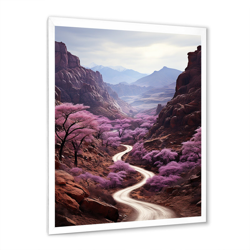 Bartholemy Canyon Endless Journey VI - Impression, H 44 po x l 34 po x P 1,5 po, Cadre photo blanc