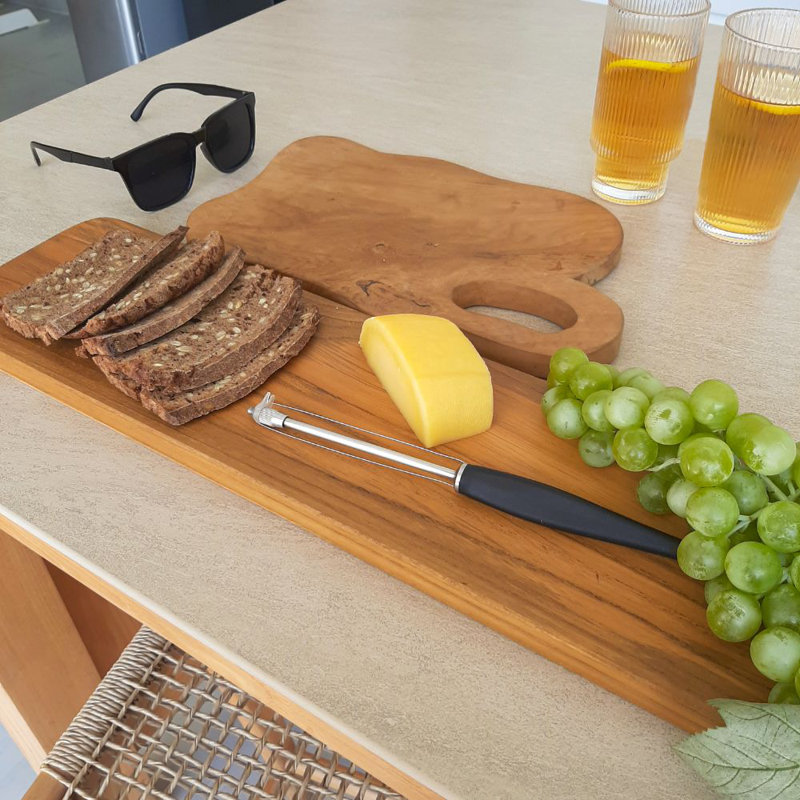 Planche à découper / planche à découper 24 po Nordic Teak - naturel