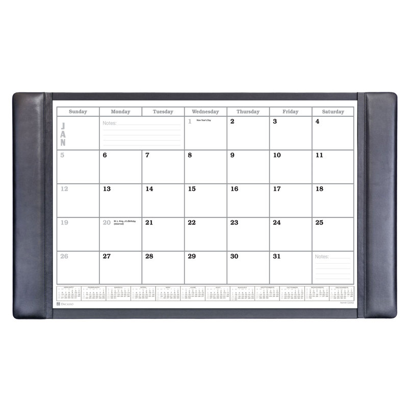 Tapis de calendrier Mairead, Noir