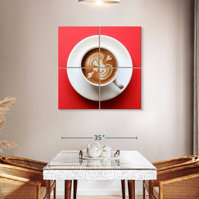 Café Yarlin sur fond rouge