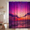 Rideau de douche Beach Sunset Sunrise Sea Twilight