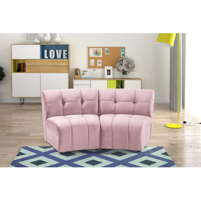 Canapé modulaire en velours Jedson