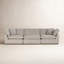 Stevie 124.5" Tuxedo Arm Modular Sofa-1743818234