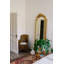 Tapis rectangulaire unique en laine de 2 pi 11 po x 4 pi 7 po brun clair années 1990