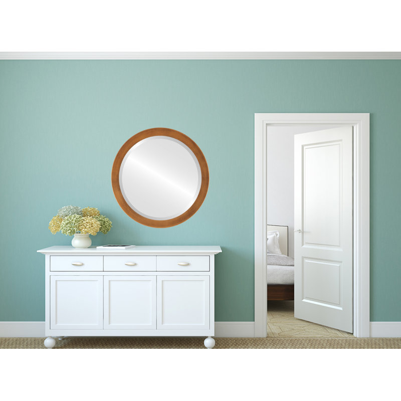 Barden Wood Flat Wall Mirror, 20" x 20"