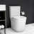 23 Inch Compact Toilet - White, Dual Flush, Small Bathroom Essential, Quiet Flush & Seat, Easy To Clean White Porcelain Short Depth For Bathrooms, Maintenance, Silent