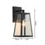 Applique murale lanterne en verre Wilmore