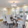 3-Light Crystal Ceiling Light Fixture Semi Flush Mount Chandelier with Drum Shade