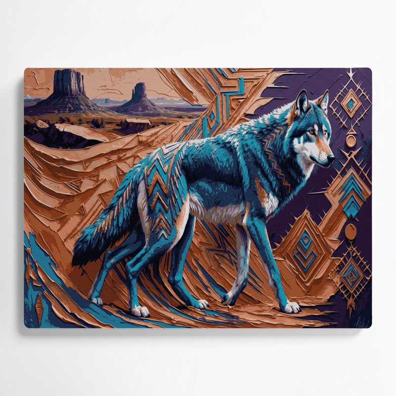«Southwestern Animals», art mural brun 57