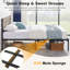 Base de lit pleine grandeur en métal avec tête et pied de lit en bois Alicia, lit plateforme rustique industriel avec support en acier robuste, aucun sommier requis, rangement sous le lit, sommier anti-bruit, gris ardoise-1830588108-1758276668