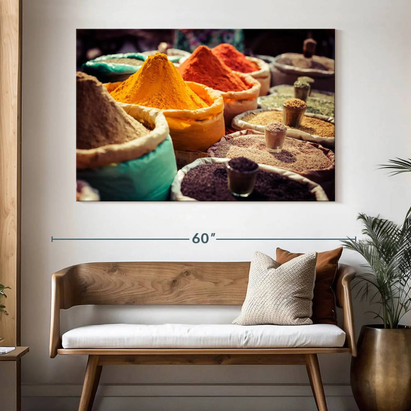 Yarlin Indian Market Spices, 34" H x 51" W