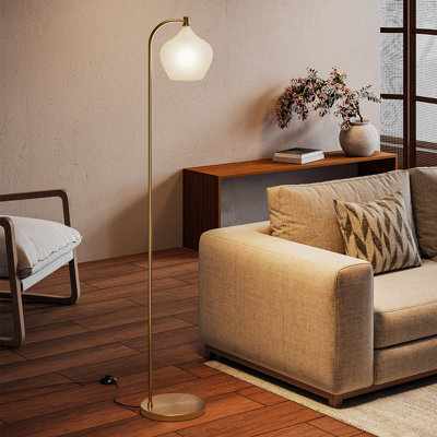 Moriches 150cm Gold Arched Floor Lamp