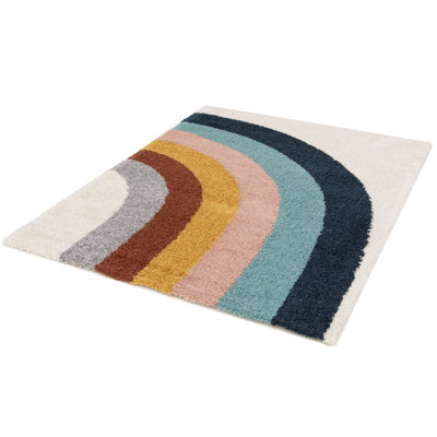 Camilo Blue/Pink/Brown/Grey Rug