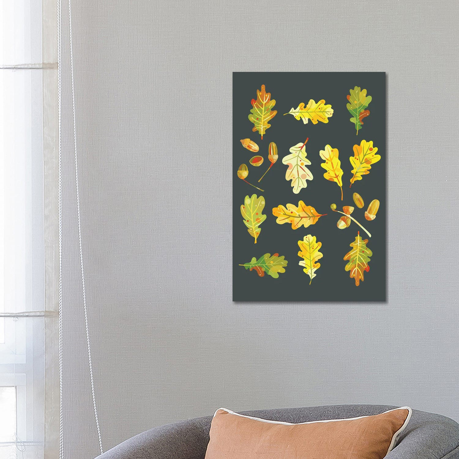 Ophelia & Co. Oak Leaves and Acorns by Nic Squirrell - Wrapped Canvas ...