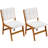 Upholstered Dining Chairs Set of 2 with Rubber Wood Leg for Dining Room, Kitchen, Living Room.-1822932936