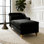 Chaise longue moderne avec revêtement en velours