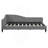 L-Shaped Linen Daybed, With Solid Wood Legs-1578024214-1578024215