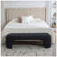 Banc de chambre rembourré sans accoudoirs de 64,96 po de largeur-129220552
