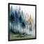 «Morning Fog Pine Tree Mountain Trail», impression encadrée de pin, art mural sur toile bleu nature-1634823007-1849080861-1634823000
